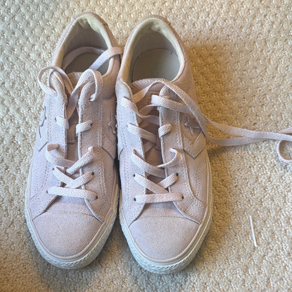 Converse star player ox Light Pink Suede Sneakers